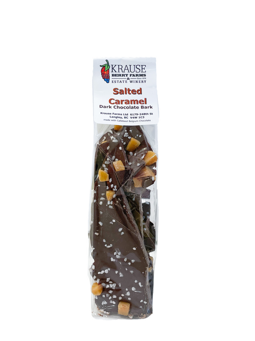 SALTED CARAMEL BARK 150G Milk, Dark or White Chocolate